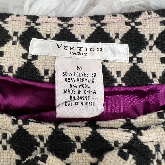 Vintage Vertigo Diamond Check Pattern Blazer - Picture 6 of 8